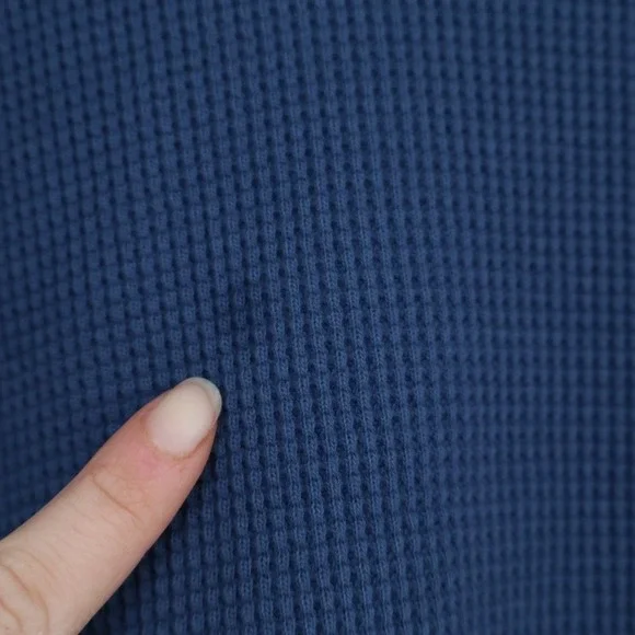 American Giant Colorblock Summit T-Shirt Mens 2XL Blue Waffle Knit Crew Neck - Picture 7 of 9